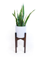 Load image into Gallery viewer, Plant Stand  - Top Level - Adjustable - Dark Brown Bamboo
