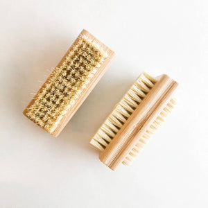 Natural Bamboo Nail Brush - Plastic Free Nail Brush
